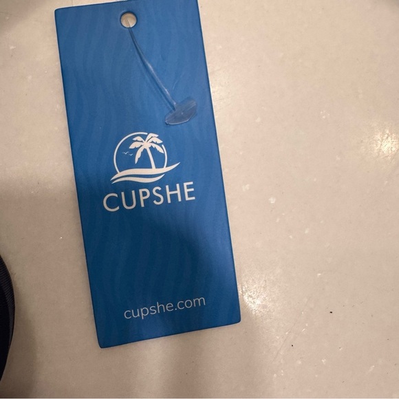 CUPSHE Women’s Blue One Piece Swimsuit Tummy Control NWT Size L - Picture 6 of 11